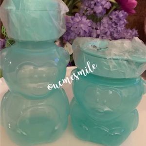 Tupperware Eco Kids Water Bottle & Snack-away Cup Little Bear Set